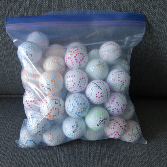 Hand Decorated Pre-Loved Callaway Golf Balls Quantity 50 - Picture 1 of 9